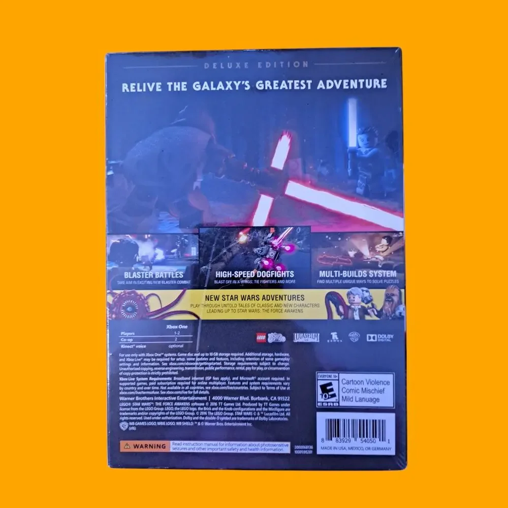 Sealed In Box Xbox One Lego‎ Star wars Game Deluxe Edition